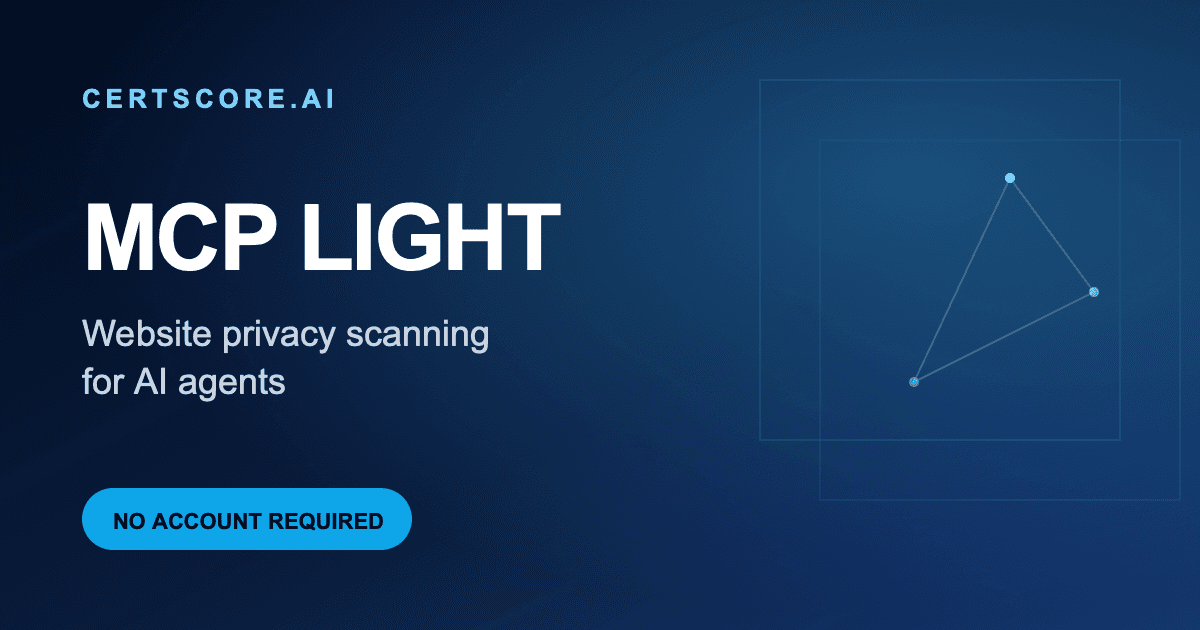CertScore.ai MCP Light — website privacy scanning for AI agents
